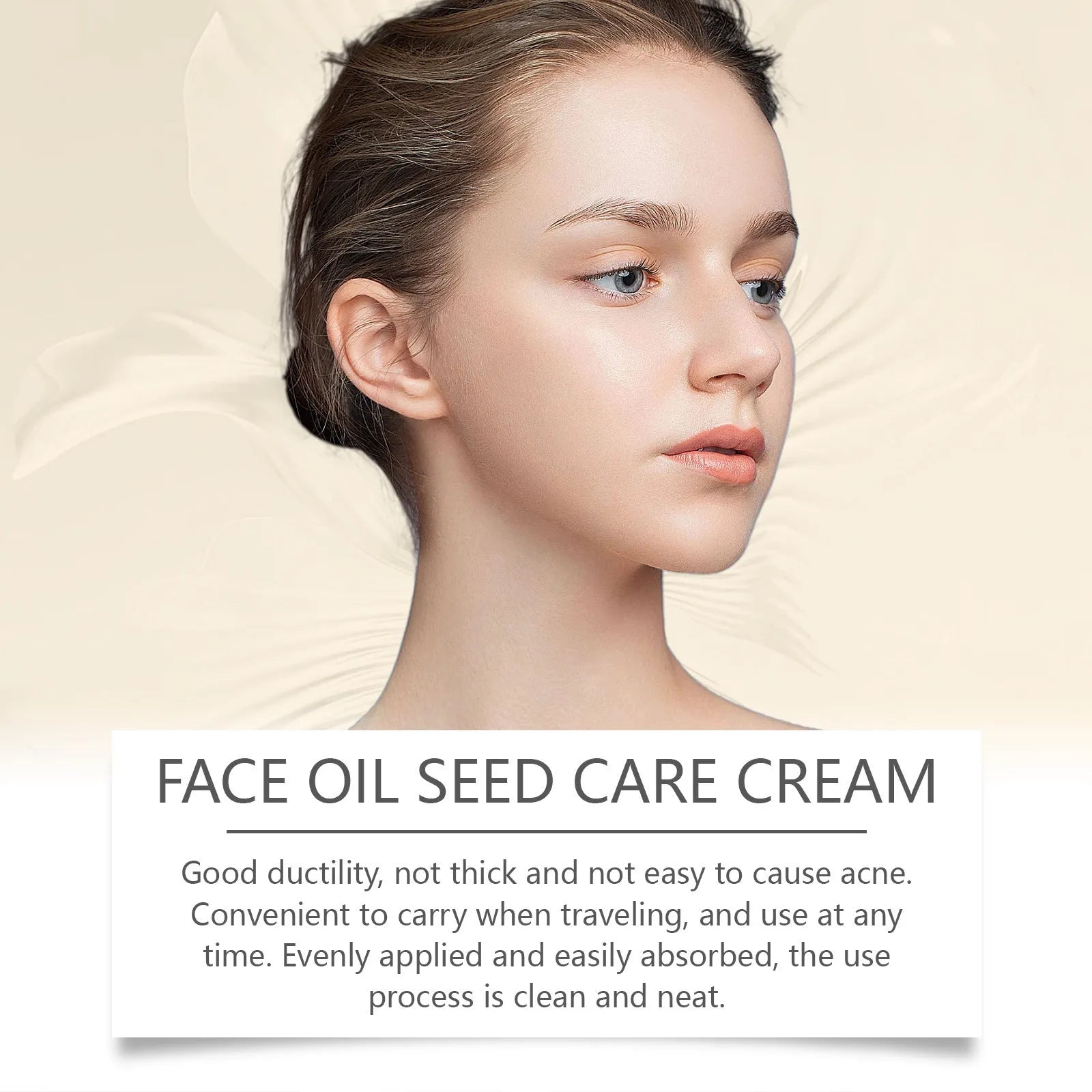 30g facial neck cream in container with pump dispenser for moisturising dry skin