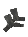 Black rubber non-slip palm protection grip belt for weightlifting and rock climbing.