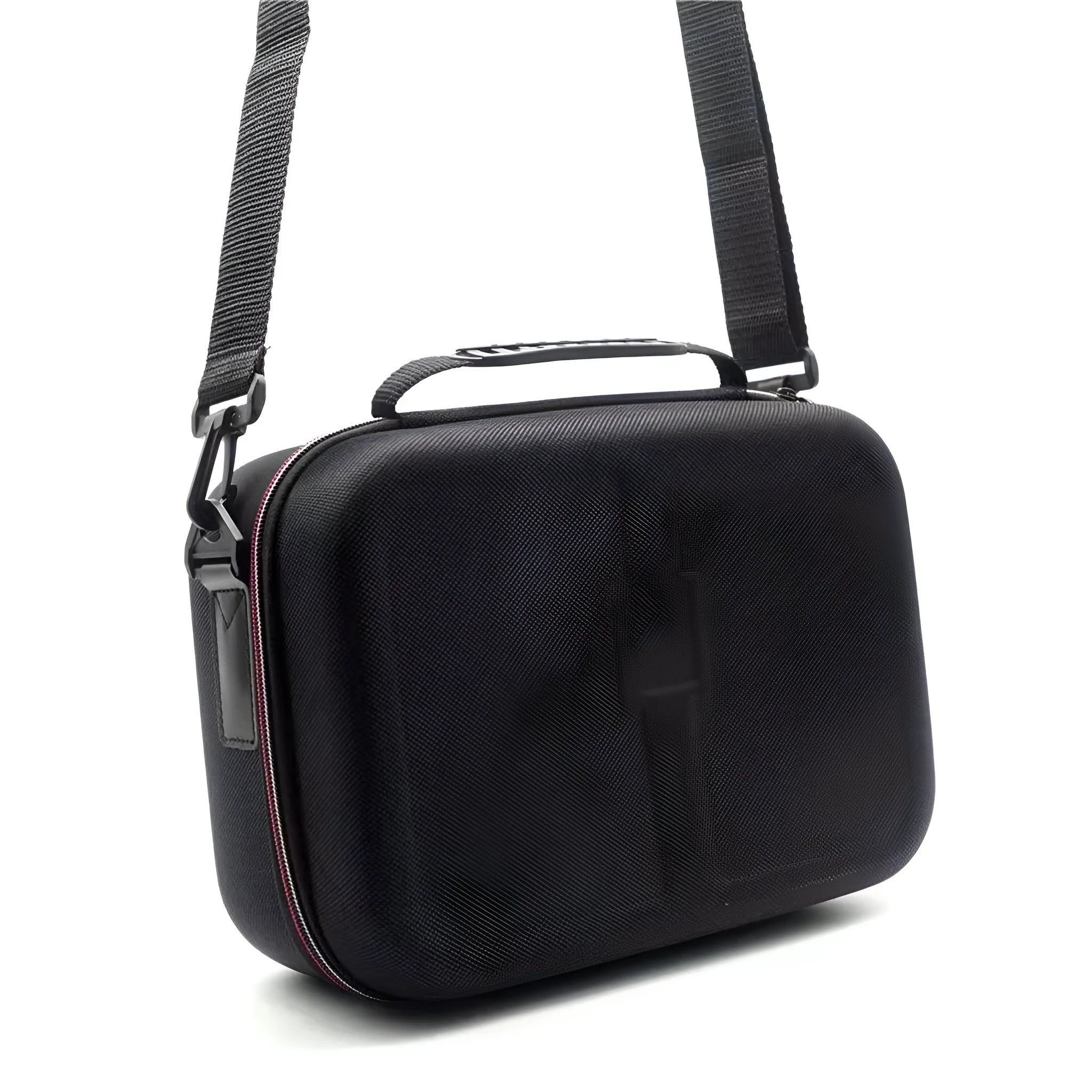 Black EVA game console accessory storage bag showing two size options for organised gaming gear