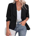 Slim-fit cardigan jacket in wine red colour on a hanger