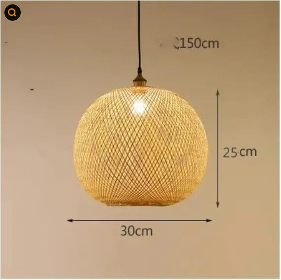 Pastoral hall chandelier with bulb for bedroom leisure spaces in diameter 30cm option
