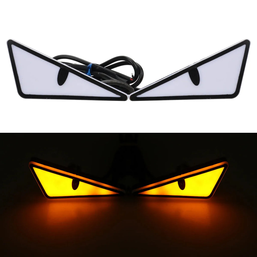 Triangle motorcycle decorative light in waterproof plastic housing with semicycle lens in amber colour option