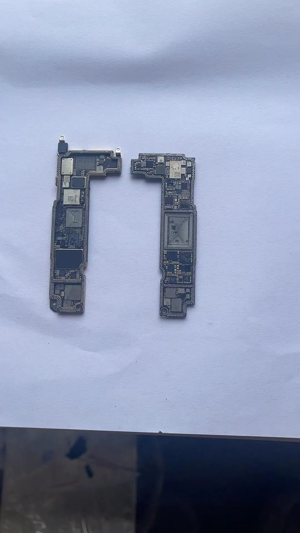 Silver iPhone 12 series motherboard replacement part for device repair