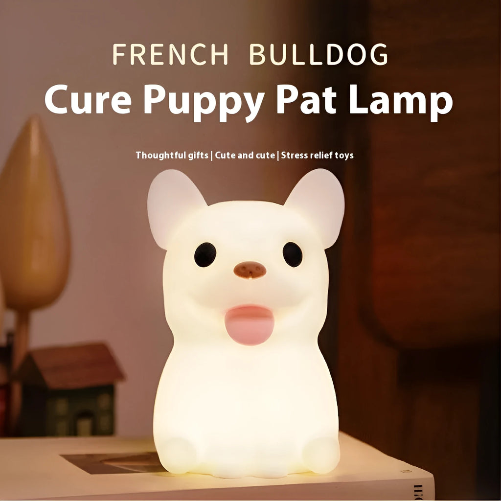 Animal zodiac silicone night light with USB charging and dimming function