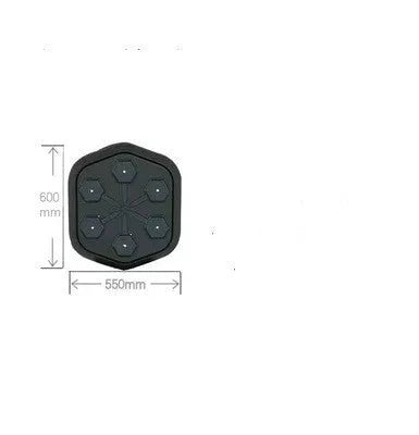 Black smart boxing machine with Bluetooth symbol and Velcro design on EVA surface.