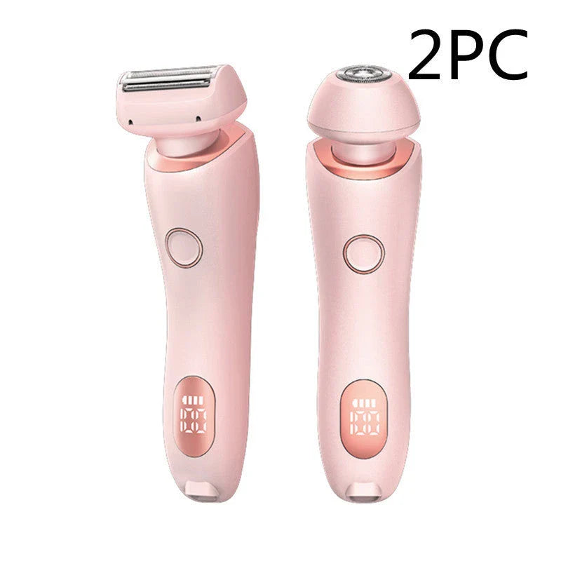 2-in-1 Electric Women's Shaver with Trimmer for Body, Face and Bikini Area