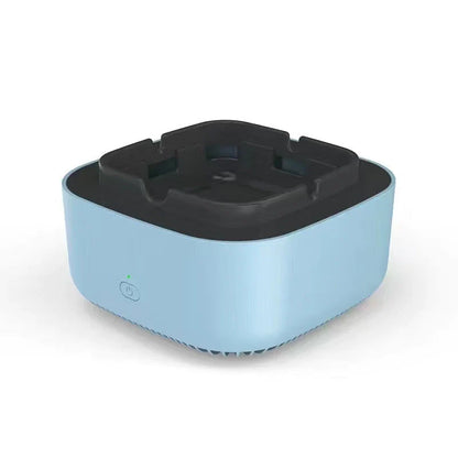 Sleek and efficient auto-purifying ashtray with powerful air cleaning technology for a cleaner, fresher smoking experience