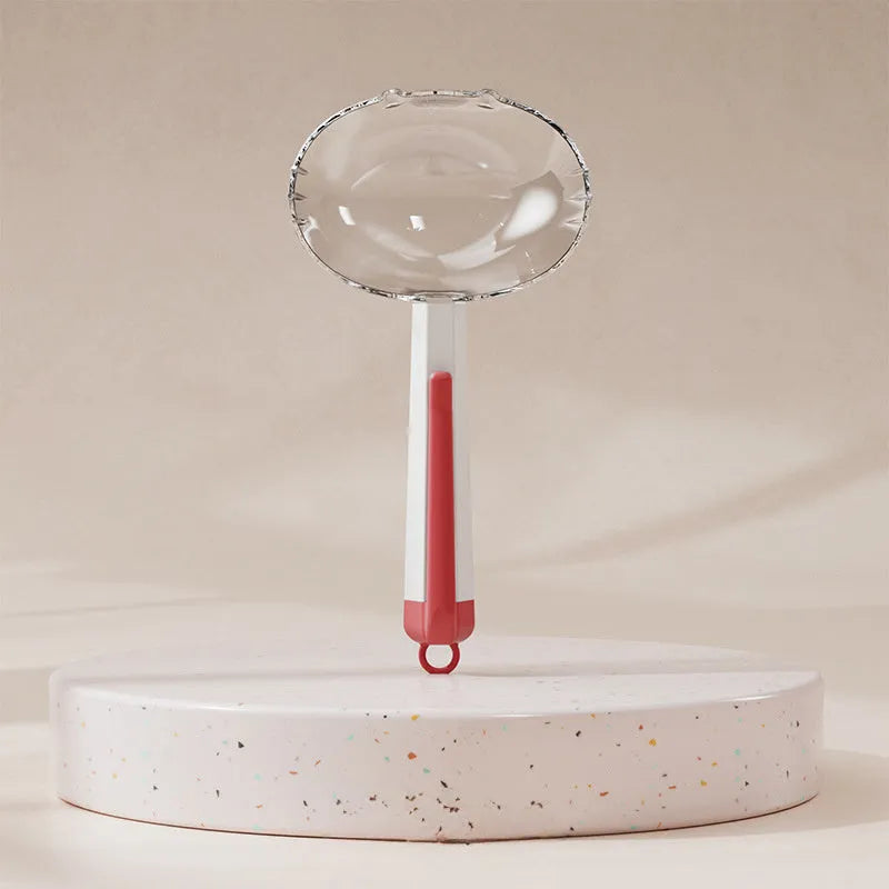 Pet food spoon with clip attachment in various colours for dog and cat feeding
