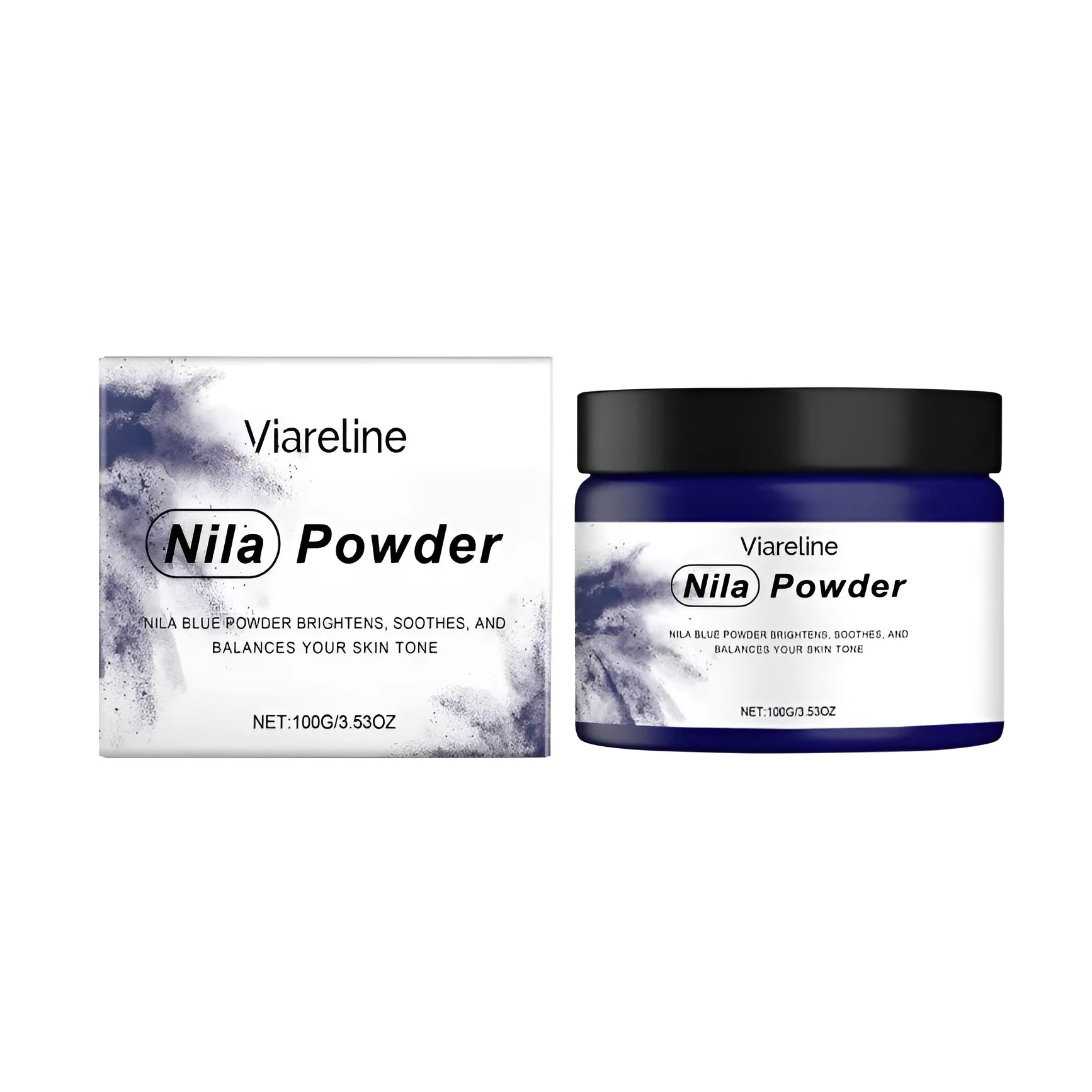 100g container of facial mask powder for pore brightening and firming with hydrolysed collagen