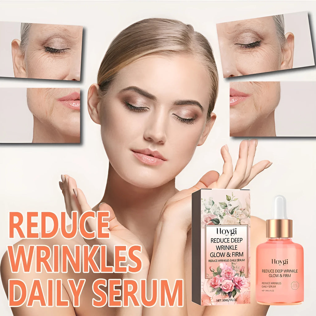 30ml bottle of rose essential oil for skin care, targeting fine wrinkles, brightening and firming.
