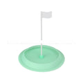 Silicone rubber putting practice disc with 16cm diameter in red, green, or blue