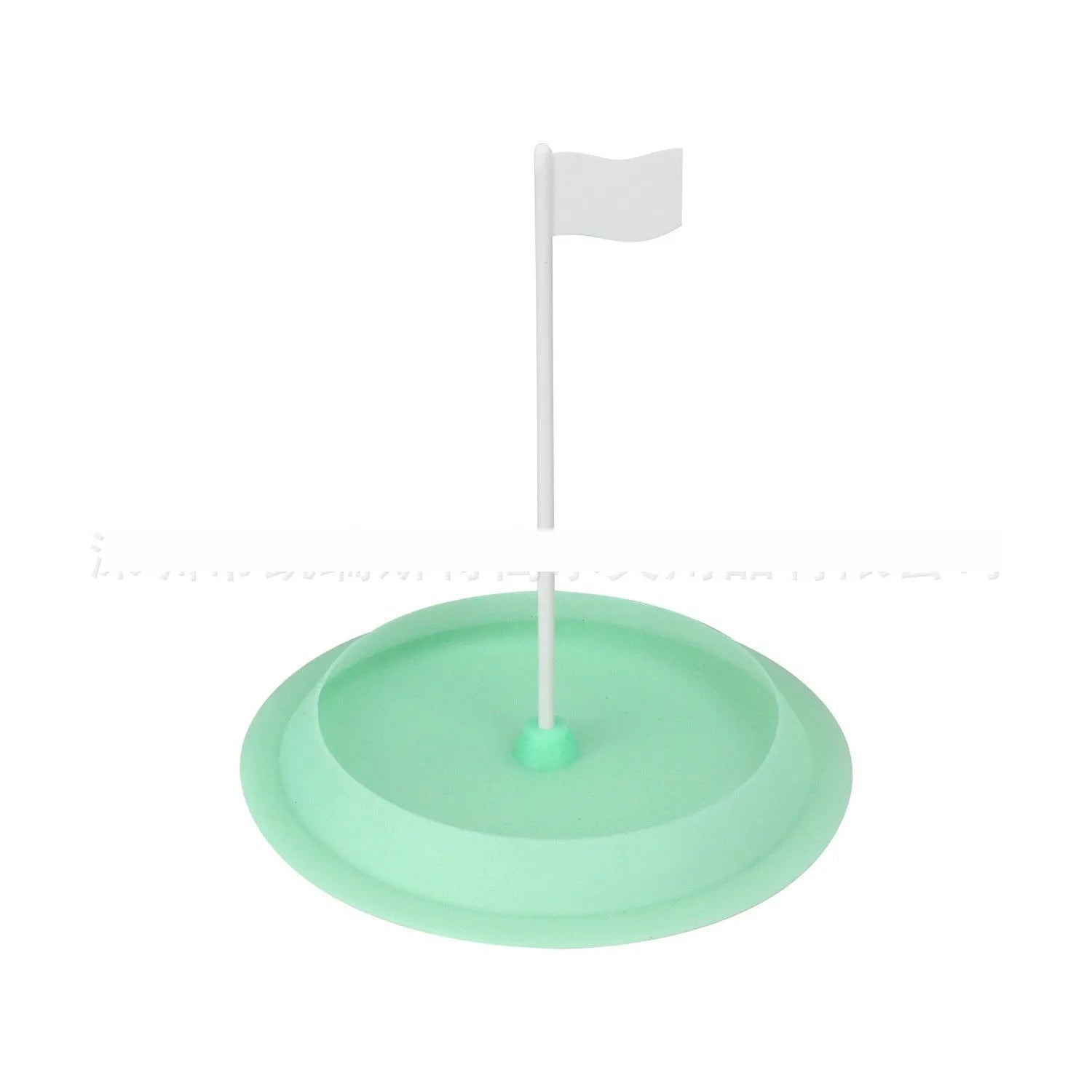 Silicone rubber putting practice disc with 16cm diameter in red, green, or blue