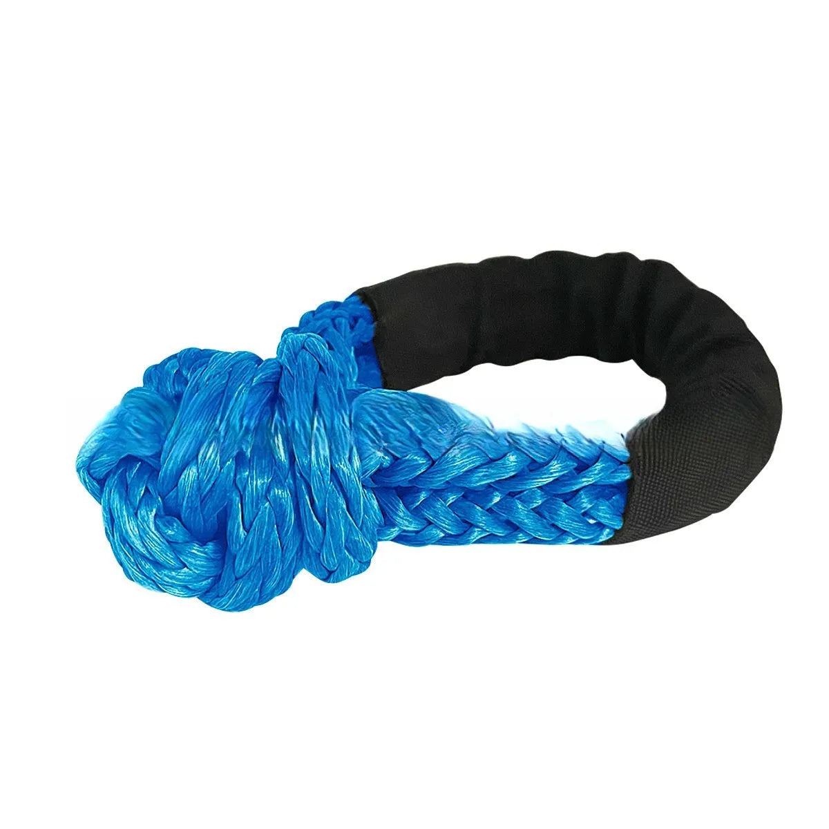 Polymer soft shackle trailer rope in various colours with 12mm diameter and 17-tonne load capacity