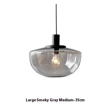 Simple modern milky white glass single-head droplight pendant light with 22cm and 35cm size options
