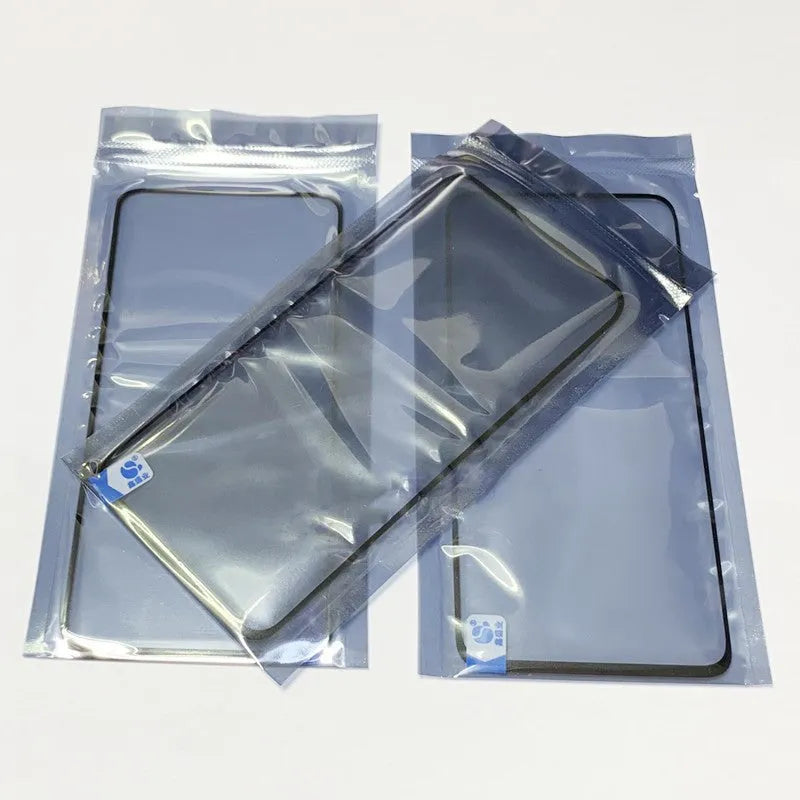 OnePlus 7 Pro replacement touch screen display with visible logo on glass surface