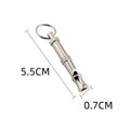 Metallic adjustable ultrasonic dog training whistle with brass electroplated nickel construction
