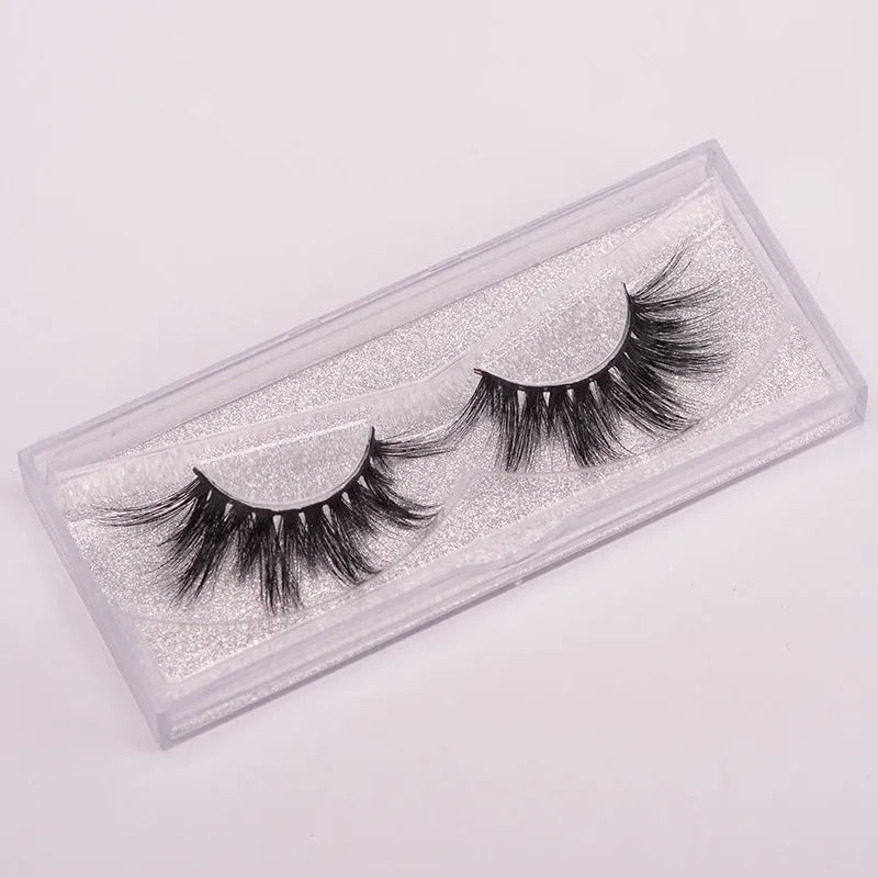 Affectionate brand 5D mink false eyelashes set with application brush and hair cap
