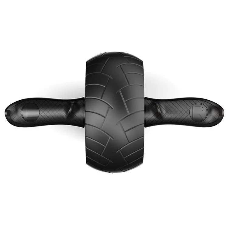 Black perineum rebound abdominal wheel fitness equipment with roller for core exercise