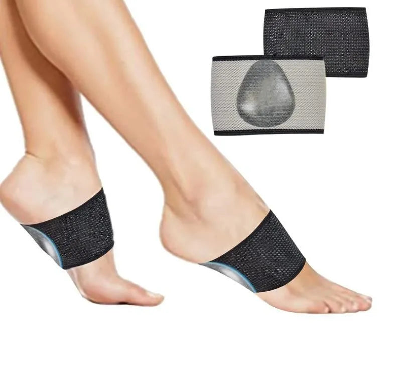 PU elastic foot bandage for arch support, shown in Ordinary Style and Full Heart Style designs.