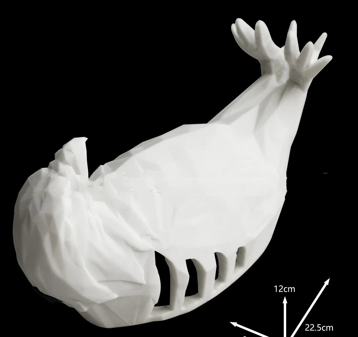 3D printed eagle-shaped resin wall lamp projecting a bird silhouette pattern on a wall