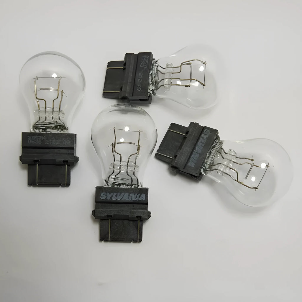 Wagner dual-wire brake light bulb with 16mm socket and yellow light