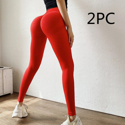 Slimming and lifting workout leggings in various colors, designed to provide a flattering, confidence-boosting look.