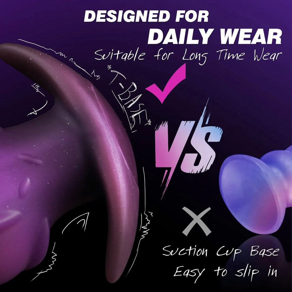 Unisex liquid silicone masturbator adult sex toy in purple, gold, or black colour.