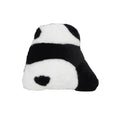 Cartoon panda pattern car cushion with plush cover on vehicle seat