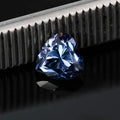 Heart-shaped moissanite stone in lemon yellow colour with size options for jewellery making