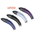 Handheld wireless car vacuum cleaner in black, with USB charging cable.