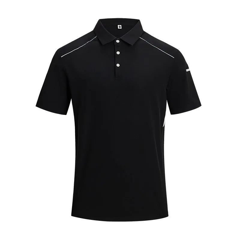 Men's ice-feel quick-dry work t-shirt in chemical fibre blend fabric available in three colours