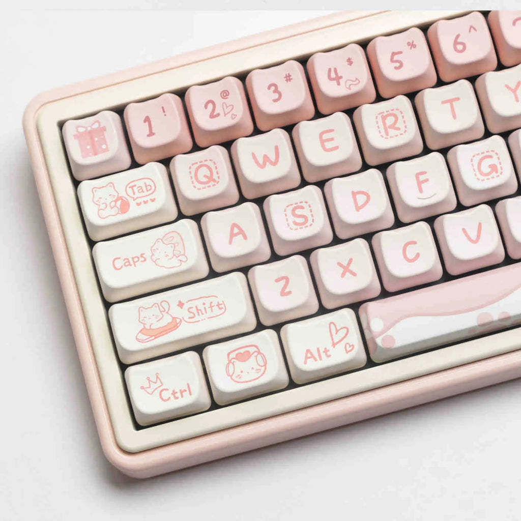 Full set PBT sublimation key caps for mechanical keyboard with over 98 keys