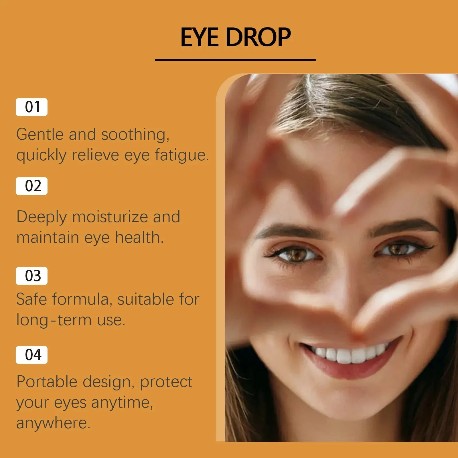 15ml bottle of honey-based artificial tear eye drops for dry tired eyes