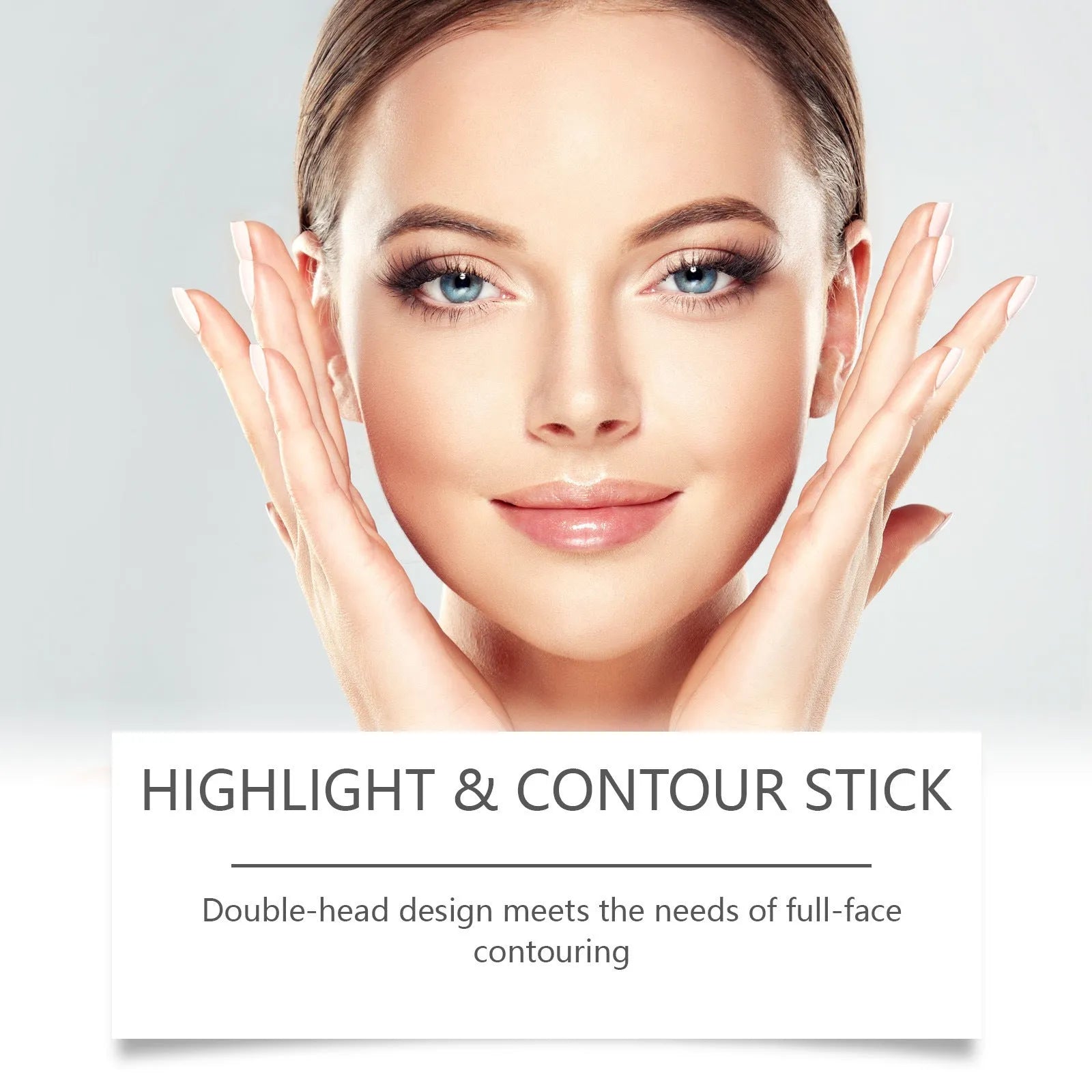 7g dual-ended cream highlight and contour makeup stick in three colour options