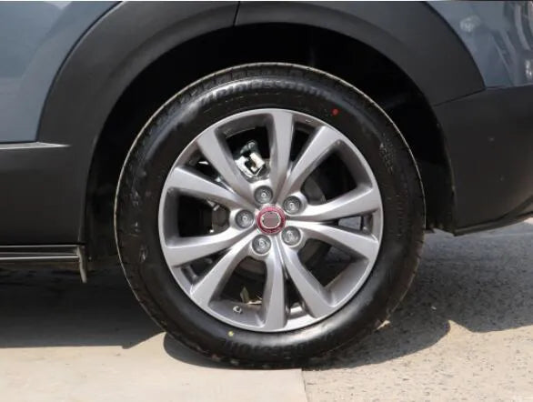Aluminium alloy 100th anniversary car modification sticker for Mazda in red colour option