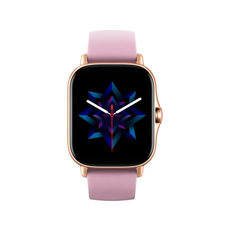 GT20 smart watch with alloy case and silicone band showing heart rate monitoring on 1.75-inch screen