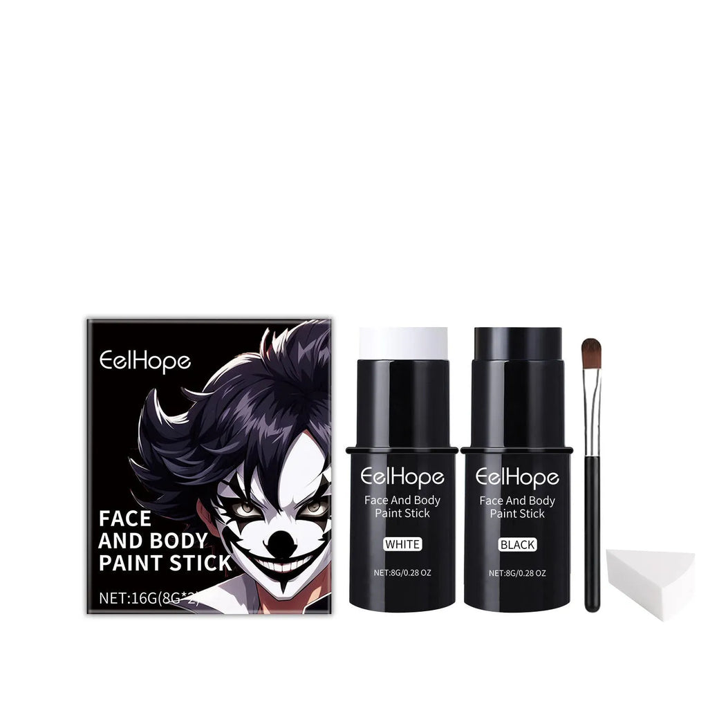 Halloween face coloured drawing crayon set and painting stick set for fancy dress face colouring