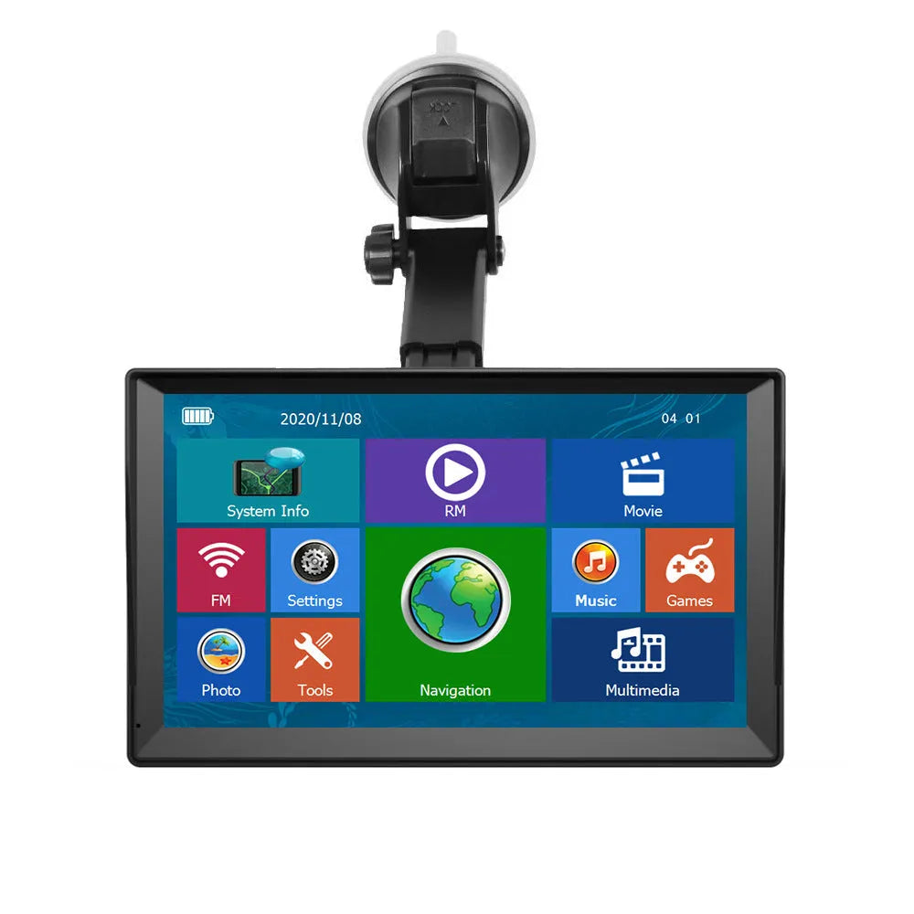 9-inch external portable GPS navigator with large screen and voice navigation for cars and trucks