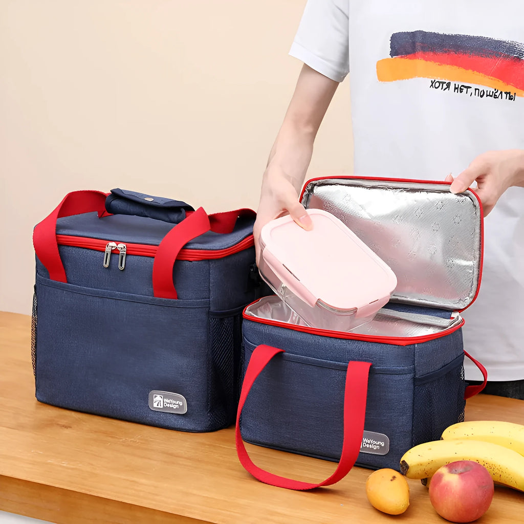 Insulated crossbody picnic bag in Oxford cloth with 15-litre capacity in modern simplicity design