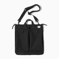 Canvas crossbody messenger bag in retro style showing military green colour with shoulder strap