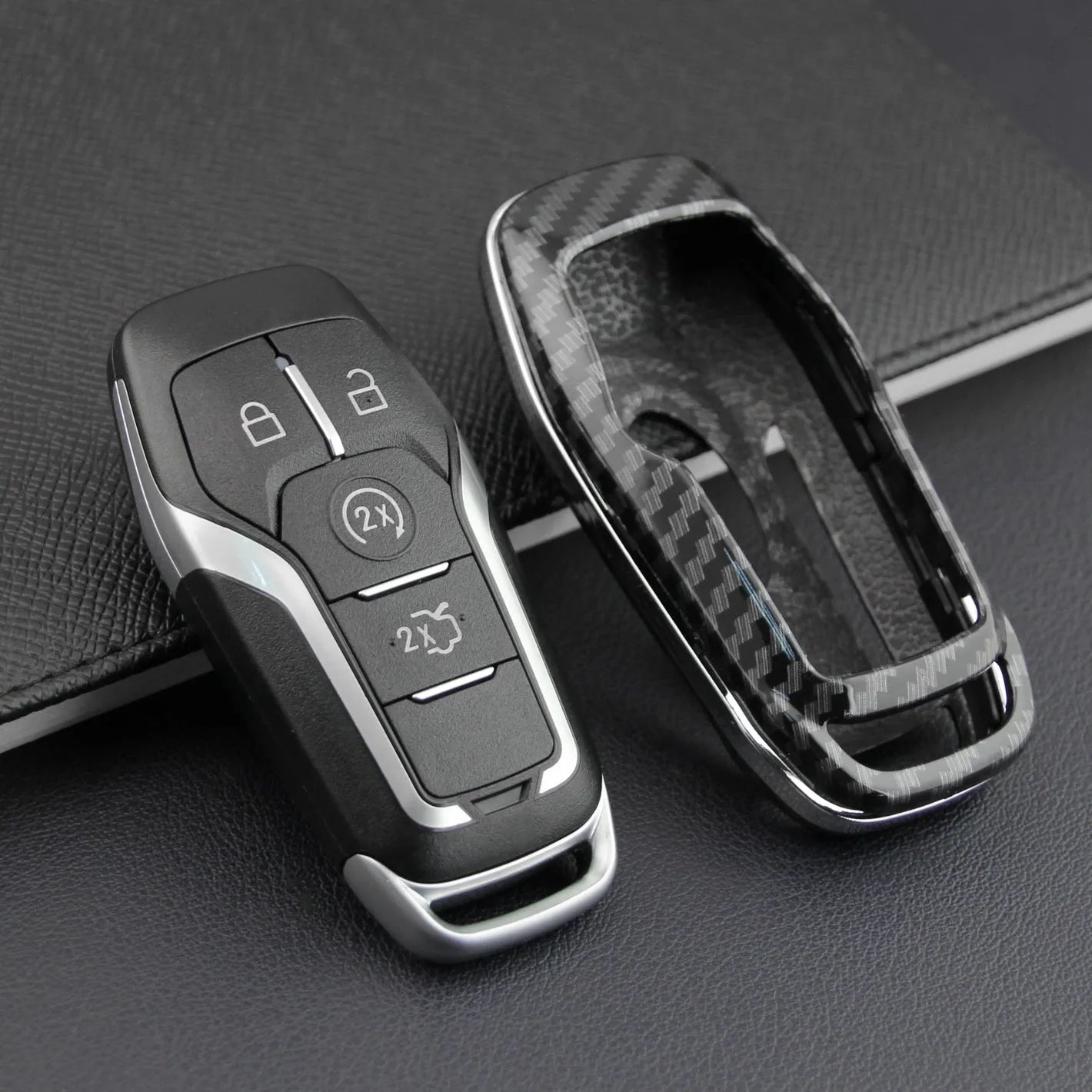 Plastic protective shell for car key remote in single shell and buckle design options