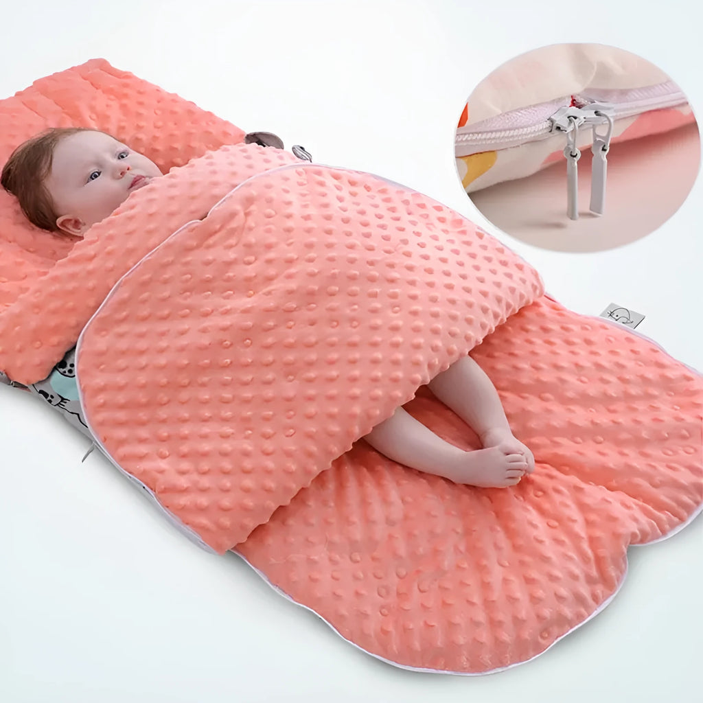 Newborn baby blanket warm fleece stroller cover quilt 80x46cm in four colour options