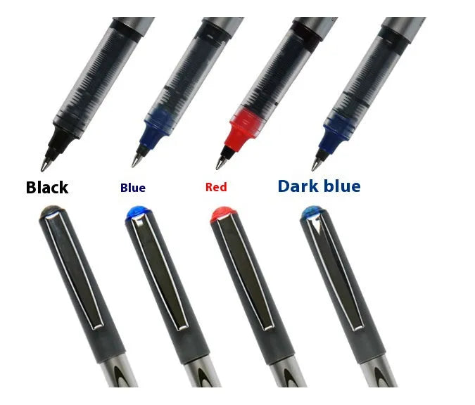 0.5mm water-based quick-drying ballpoint pen with plastic barrel in black, blue, ink blue and red colour options