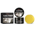 100g leather cleaning cream bottle and sponge kit for shoes and furniture.