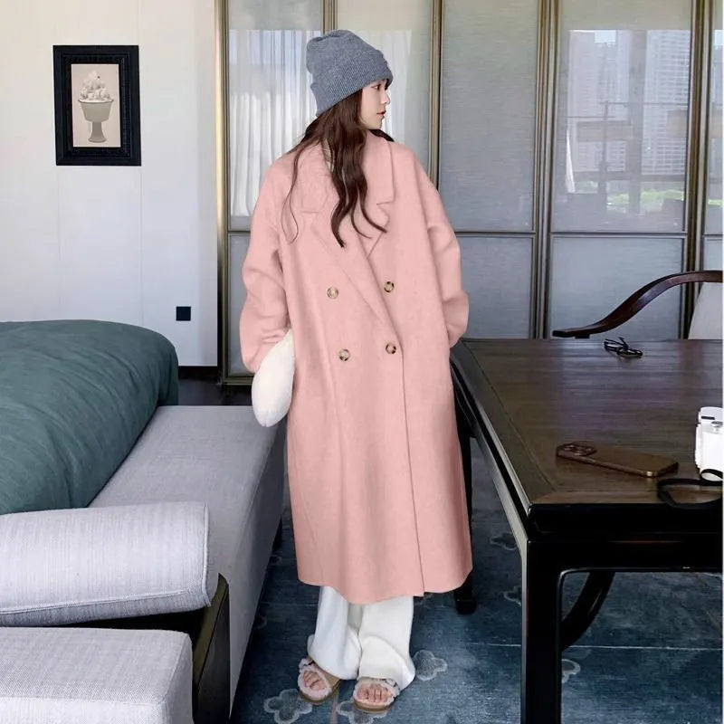 High-grade gray polyester long sleeve coat for women, autumn style, regular sleeve, available in multiple sizes and colours