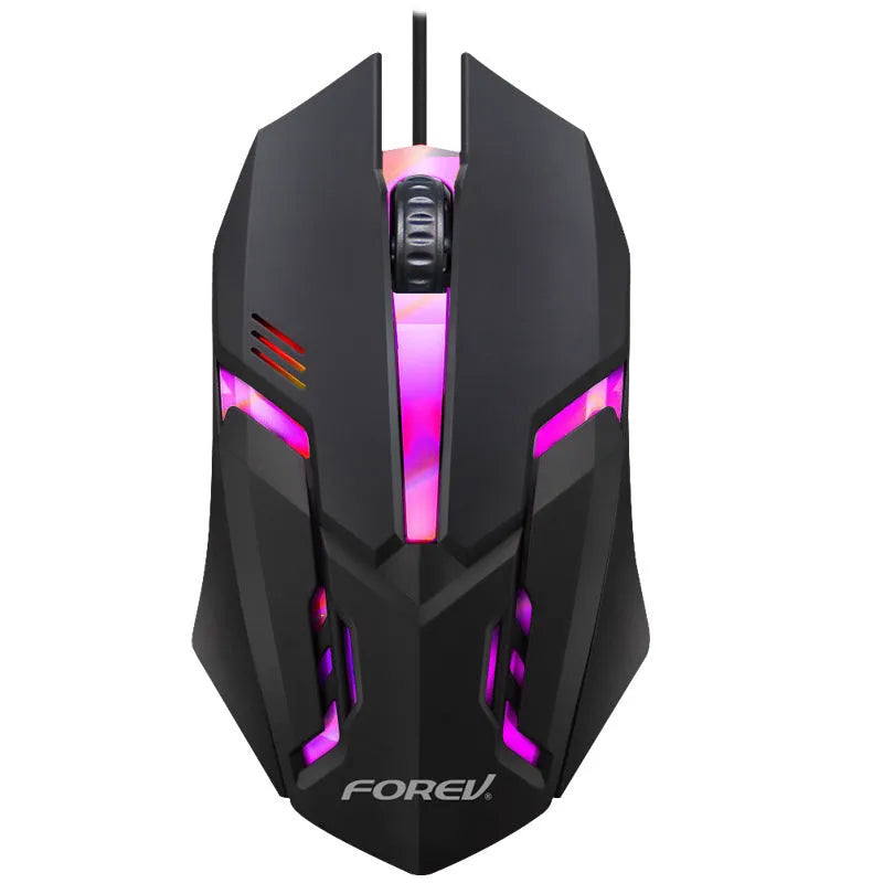 Black backlit gaming keyboard and mouse combo with 104 keys and 37.5cm width