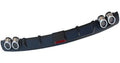 PP plastic automotive rear bumper spoiler modification accessory in black or silver-black finish