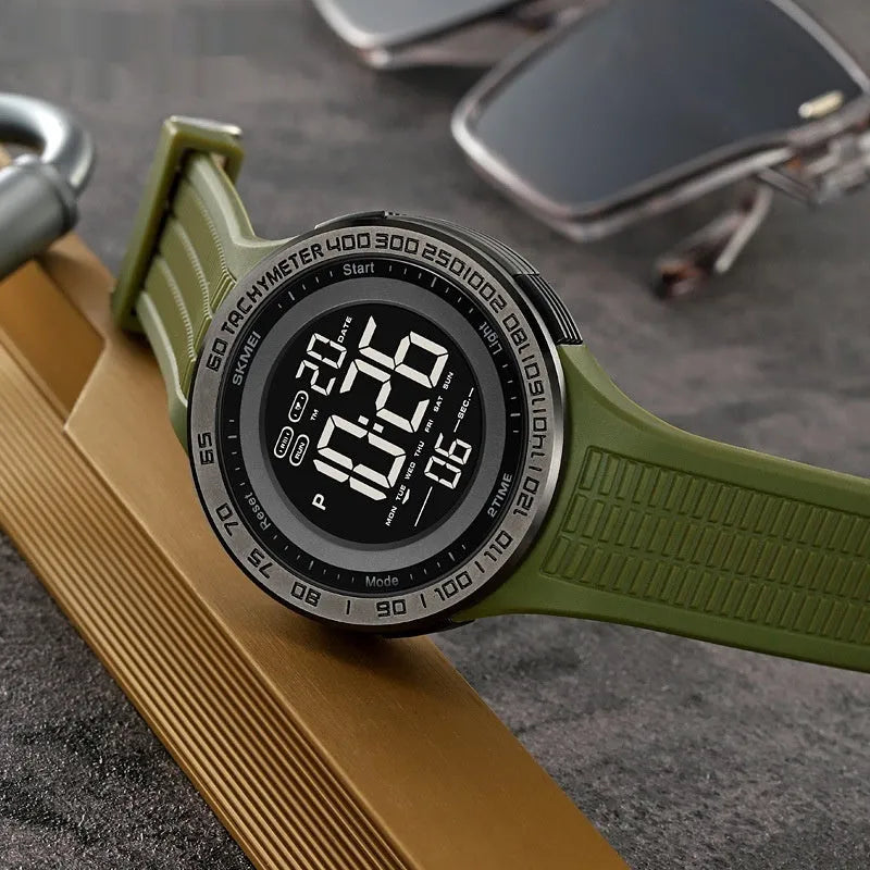 Men's sports luminous waterproof digital LED electronic watch in multiple colours