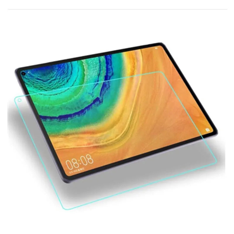 Clear tempered glass screen protector for Huawei MatePad Pro and MatePad tablets.
