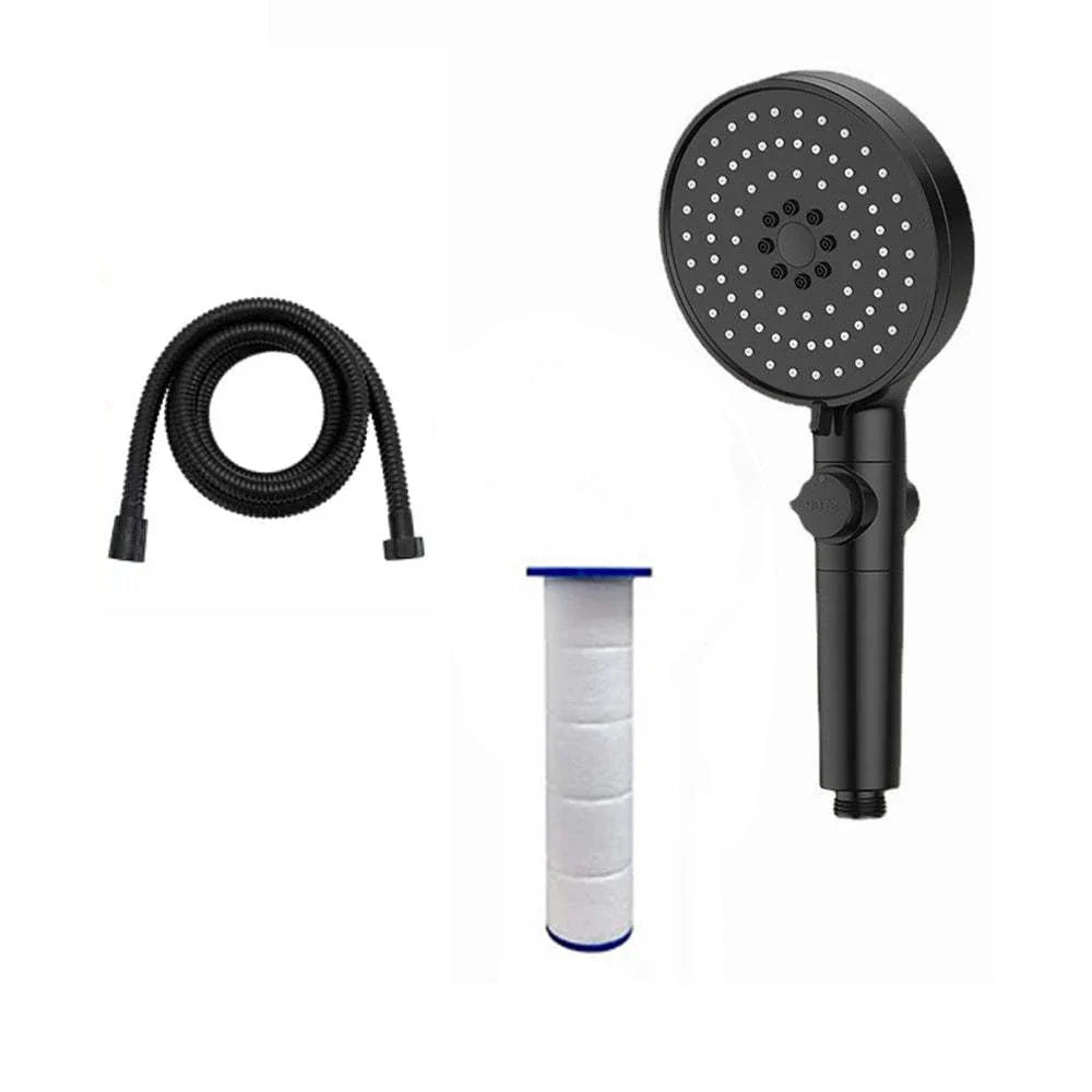 Powerful shower head with customizable water spray patterns and one-button stop control for a rejuvenating bathing experience